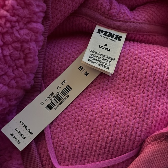 PINK Victoria Secret Cozy Fleece Pullover Hoodie - Picture 6 of 8
